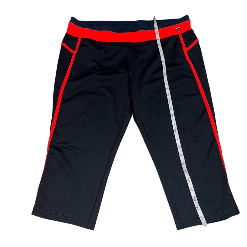 Fila Sport Black and Orange Athletic Capri Leggings Size XL - Picture 4 of 4